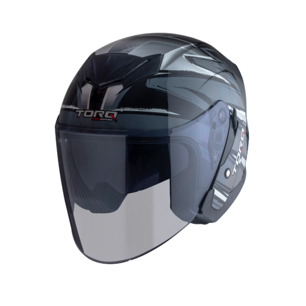 TORQ Arrow Revali Helmets - Glossy Grey-Black