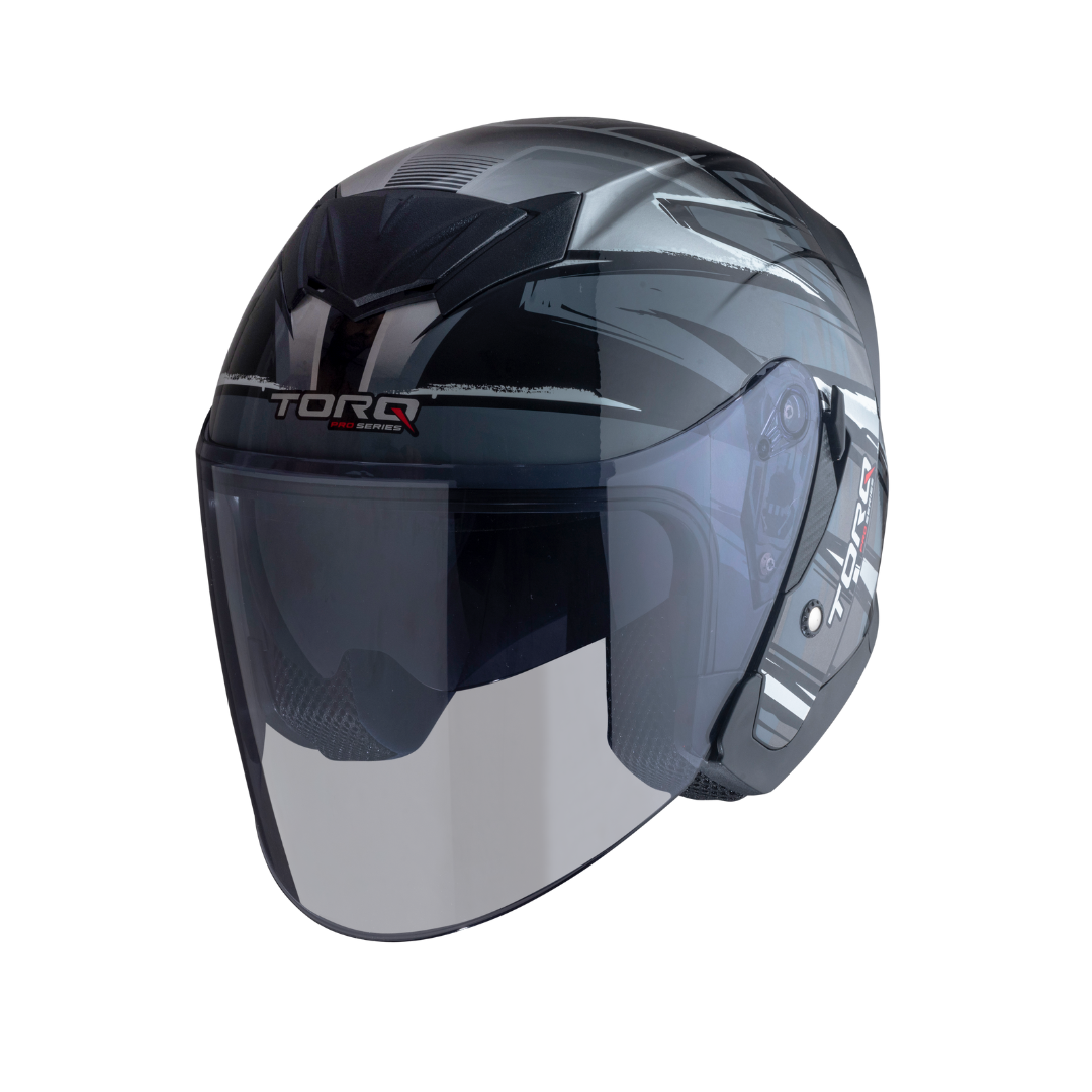 TORQ Arrow Revali Helmets - Glossy Grey-Black