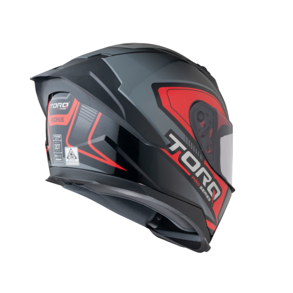 Torq Legend Fuchus - Red Black - Image 3