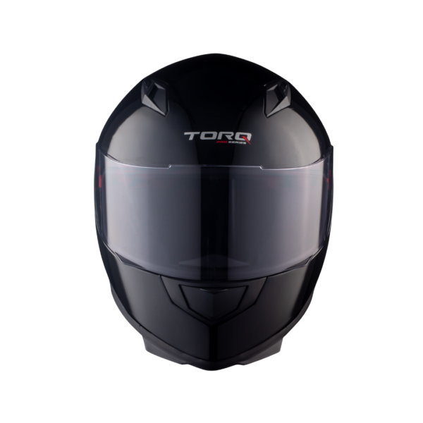 Torq Legend Helmets - Glossy Solid Black - Image 3