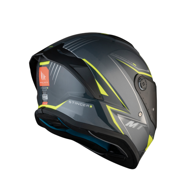 MT Stinger 2 SR Helmets – Gloss Grey - Image 3